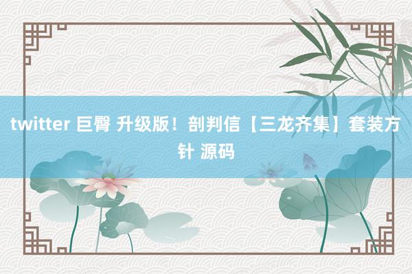 twitter 巨臀 升级版！剖判信【三龙齐集】套装方针 源码